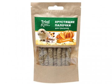 Triol (Триол) - Standard, Лакомство хрустящие палочки для грызунов с тыквой, 30 г