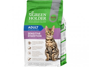 Green Holder (Грин Холдер) - Adult Sensitive Digestion, Сухой корм для кошек с чувствительным пищеварением (развес)