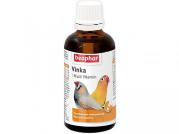 Beaphar (Беафар) - Vinka, Кормовая добавка для декоративных птиц, флакон 50 мл
