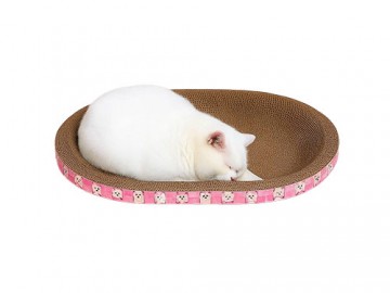 №1 - Когтеточка картонная овальная, размер средний (55 х 40 см)