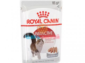 Royal Canin (Роял Канин) - Instinctive, Влажный корм в виде паштета для кошек, пауч 85 г