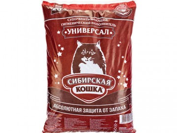 Сибирская Кошка - Универсал, Впитывающий наполнитель, 20 л