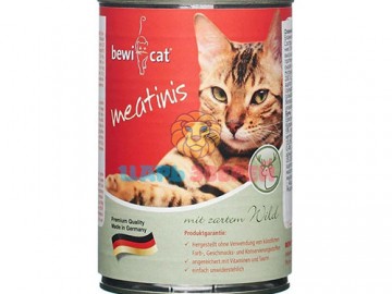 Bewi Cat (Бэви Кэт) - Meatinis Venison, Влажный корм для взрослых кошек, с олениной, 400 г