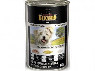 Belcando (Белькандо) - Best Quality meat with noodle, Влажный корм для взрослых собак, телятина с лапшой, банка 800 г