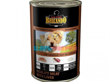 Belcando (Белькандо) - Best Quality meat & Liver, Влажный корм для взрослых собак, мясо и печень, банка 800 г