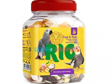 RIO (РИО) - Лакомство для средних и крупных попугаев, Фруктово-ореховая смесь, 160 г