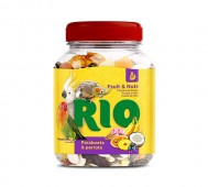 RIO (РИО) - Лакомство для средних и крупных попугаев, Фруктово-ореховая смесь, 160 г