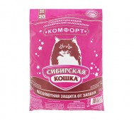 Сибирская Кошка - Комфорт, Впитывающий наполнитель, 20 л