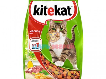 Kitekat (Китекет) - Мясной пир, сухой корм для кошек, 800 г