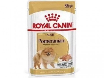 Royal Canin (Роял Канин) - Adult Pomeranian, Влажный корм для собак породы Померанский шпиц с 10 месяцев, пауч 85 г