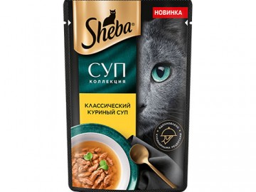 Sheba (Шеба) - Суп коллекция, Влажный корм для кошек, суп с курицей, пауч 70 г