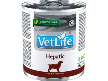 Farmina (Фармина) - Vet Life Dog Hepatic, Влажный корм для собак при заболевании печени, банка 300 г
