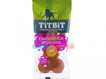 TiTBit (ТитБит) - Лакомство, Съедобная игрушка косточка с ягненком Standart