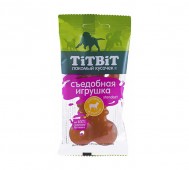 TiTBit (ТитБит) - Лакомство, Съедобная игрушка косточка с ягненком Standart, 50 г