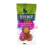 TiTBit (ТитБит) - Лакомство, Съедобная игрушка косточка с ягненком Standart