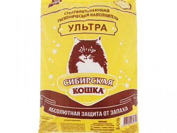 Сибирская Кошка - Ультра, Комкующийся наполнитель, 20 л