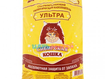 Сибирская Кошка - Ультра, Комкующийся наполнитель, 20 л