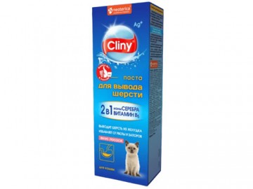 Cliny (Клини) - Клини паста для вывода шерсти со вкусом лосося, 75 мл