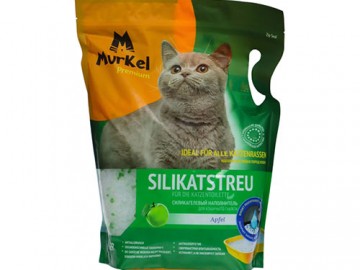 Murkel (Муркель) - Силикагелевый наполнитель с ароматом яблока, 22 л (10 кг)