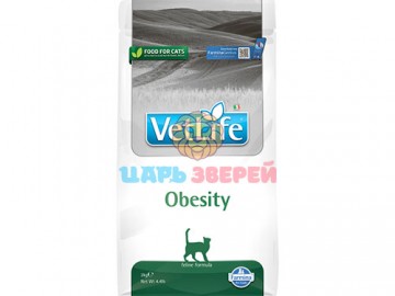 Farmina (Фармина) - Vet Life Cat Obesity, для снижения лишнего веса у кошек, 2 кг