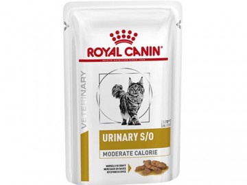 Royal Canin (Роял Канин) - Urinary S/O Moderate Calorie, Влажный корм для кошек при заболеваниях нижних мочевыводящих путей, пауч 85 г