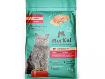 Murkel (Муркель) - Сухой корм для взрослых кошек с лососем, 1,5 кг