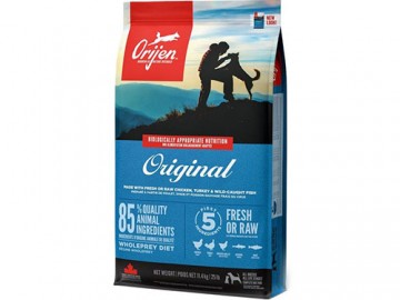 Orijen (Ориджен) - Original Dog, Беззерновой сухой корм для собак и щенков, с цыпленком и индейкой, 6 кг