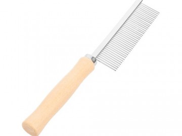 Trixie (Трикси) - Расческа для шерсти собак, fine, wood/metal prongs, 17 см