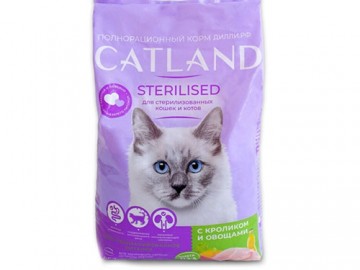 Catland (Кэтлэнд) - Adult Sterilised, Сухой корм для стерилизованных кошек с кроликом и овощами (развес)