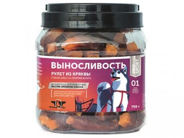 Green Qzin (Грин Кьюзин) - Лакомство для собак «Выносливость» Рулет из кряквы, банка 750 г