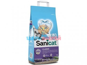 Sanicat (Саникэт) - Classic Lavender, Впитывающий наполнитель с ароматом лаванды, 10 л