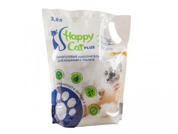 Happy Cat (Хэппи Кэт) - Силикагелевый наполнитель, 3,8 л (1,7 кг)