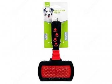 NUNBELL (Нанбелл) - Щетка-пуходерка двусторонняя с каплей для кошек и собак, 18 х 1,5