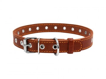 COLLAR (Коллар) - Ошейник безразмерный, ш: 20 мм, дл: 50 см, коричневый
