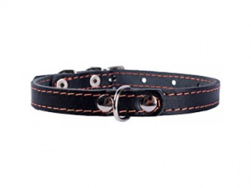 COLLAR (Коллар) - Ошейник одинарный, ш: 12 мм, дл: 24-32 см, черный