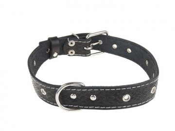 COLLAR (Коллар) - Ошейник безразмерный, ш: 20 мм, дл: 50 см, черный