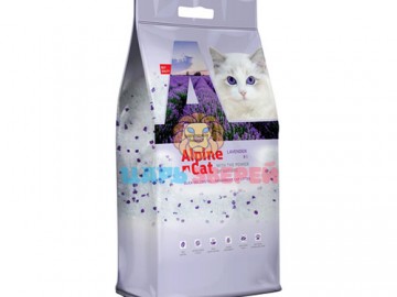 Alpine Cat (Альпин Кэт) - Силикагелевый наполнитель с ароматом лаванды, 8 л (3,4 кг)