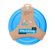 COLLAR (Коллар) - Летающая для апортировки PitchDog, 24 см, голубой