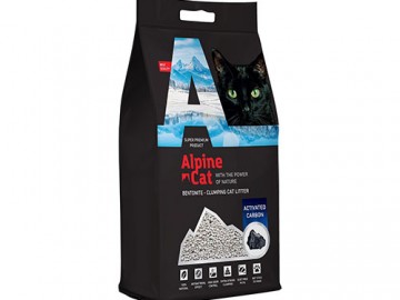 Alpine Cat (Альпин Кэт) - Комкующийся наполнитель с активированным углем, 5 л (4 кг)