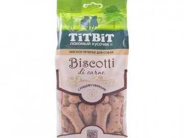 TiTBit (ТитБит) - Печенье Бискотти с рубцом говяжьим, 350 г