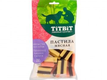 TiTBit (ТитБит) - Пастила мясная с бараниной, клюквой и медом, 130 г