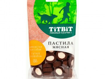 TiTBit (ТитБит) - Пастила мясная с уткой и кэробом, 130 г