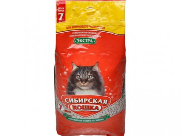 Сибирская Кошка - Экстра, Наполнитель для длинношерстных кошек, 7 л