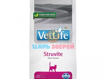 Farmina (Фармина) - Vet Life Cat Struvite, Диетический корм при мочекаменной болезни у кошек, 400 г