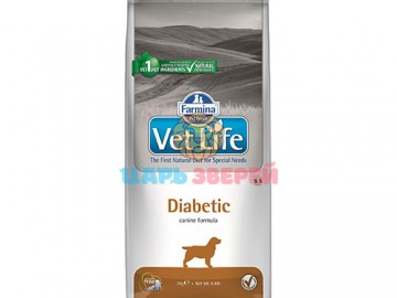 Farmina (Фармина) - Vet Life Dog Diabetic, Сухой корм для взрослых собак с сахарным диабетом, 2 кг