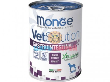 Monge (Монже) - VetSolution Gastrointestinal Dog, Влажный корм для собак при заболеваниях ЖКТ, банка 400 г