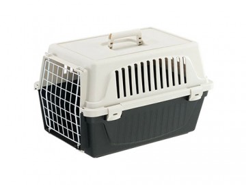 Ferplast (Фирпласт) - ATLAS 20 EL PLT, Переноска для кошек и для мелких собак, черный, 37 х 58 х 32 см