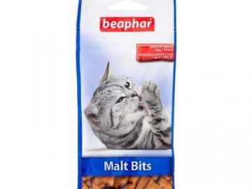 Beaphar (Беафар) - Malt Bits, Подушечки для выведения волосяных комков у кошек с мальт-пастой, 150 г