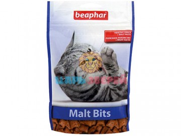 Beaphar (Беафар) - Malt Bits, Подушечки для выведения волосяных комков у кошек с мальт-пастой, 150 г