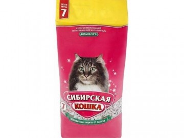 Сибирская Кошка - Комфорт, Впитывающий наполнитель, 7 л